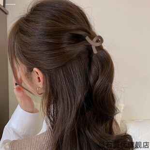 发夹马尾夹固定神器短发过度期半扎发发卡2024简约气质头发盘发