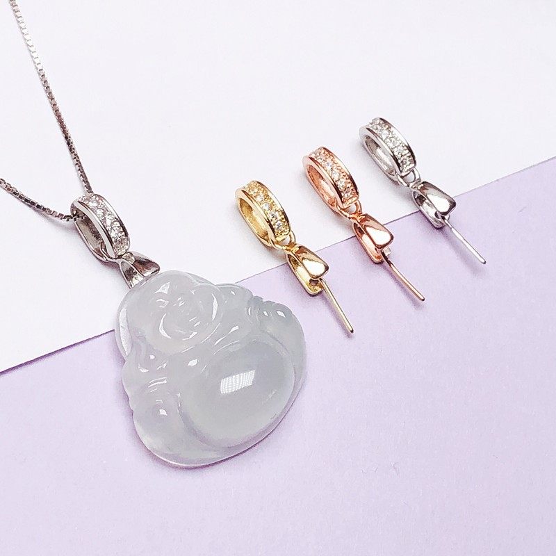 【加厚】吊坠扣头翡翠玉佛镀银镀18K金扣子玉坠扣夹扣佛公银扣,饰品/流行首饰/时尚饰品新,扣,淘宝优惠券,粉丝福利购,淘宝优惠卷