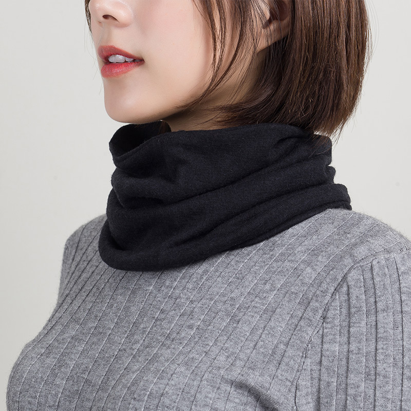 羊毛围脖冬季女 韩版护颈骑行女士加厚保暖防寒套头小脖套秋冬男