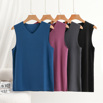 男士无痕保暖背心大码加绒