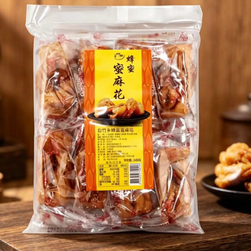 台湾进口大蜜麻花248g蜂蜜黑糖台竹乡休闲零食特产传统小吃古早味