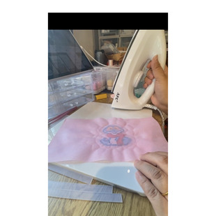 无纺布格力利特粉色细粉细闪烫布烫拼豆烫豆布拼豆格利特闪布