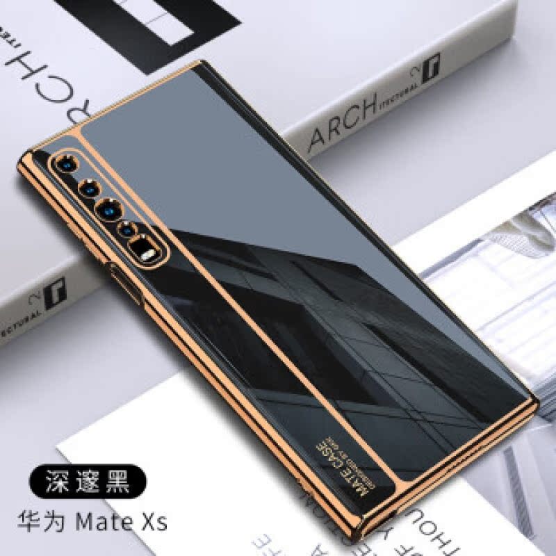 适用鑫图华为matexs手机壳超薄电镀tpu折叠屏5g时尚