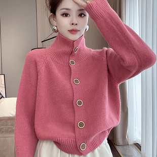 秋冬多巴胺穿搭开衫 毛衣女2025新款 韩系慵懒风软糯时尚 洋气针织衫