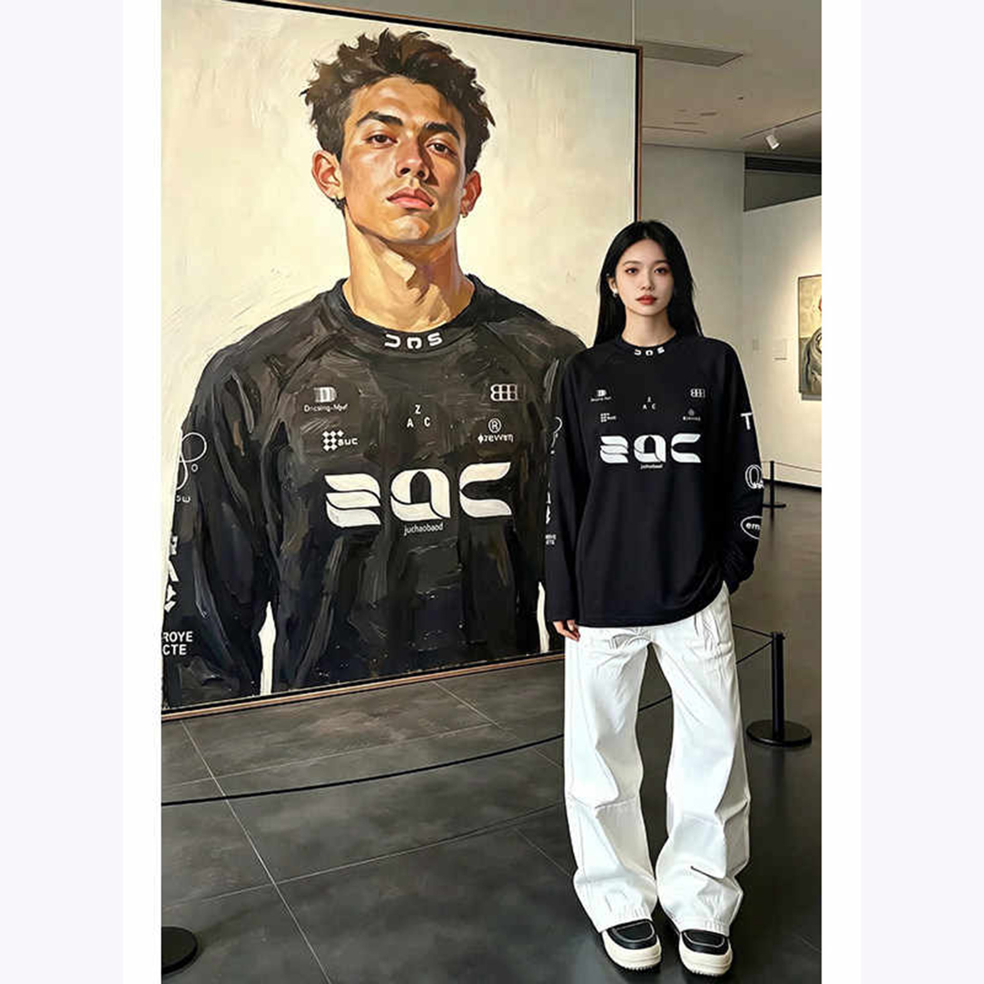 黑色冰丝速干长袖t恤男款夏季薄款吸湿透气骑行服户外运动防晒衣
