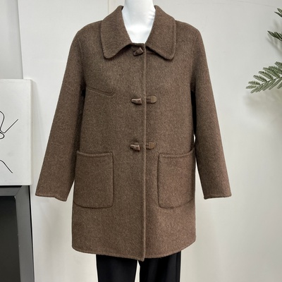 双面羊绒大衣中长款羊毛呢子外套