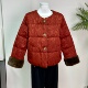 宽松大码 中年妈妈冬装 红色国风棉服外套中老年人女装 加厚保暖棉袄