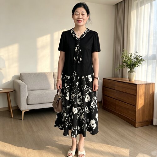 中年女装妈妈夏季减龄气质套装裙