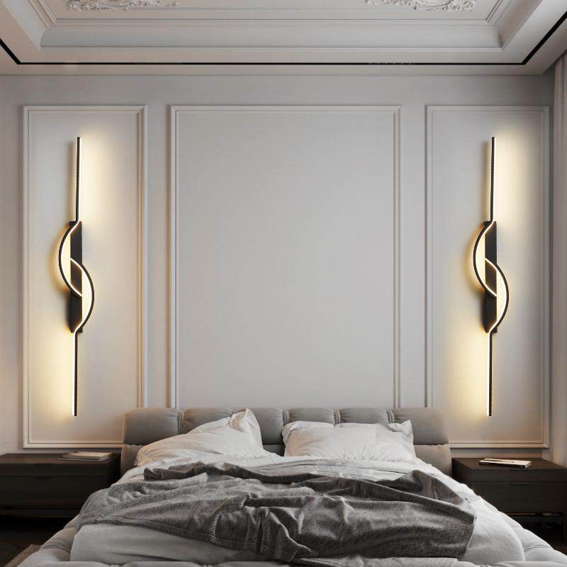 客厅电视背景墙极简长条灯卧室床头装饰中山灯具楼梯网红格栅壁灯,家装灯饰光源,壁灯,淘宝优惠券,粉丝福利购,淘宝优惠卷
