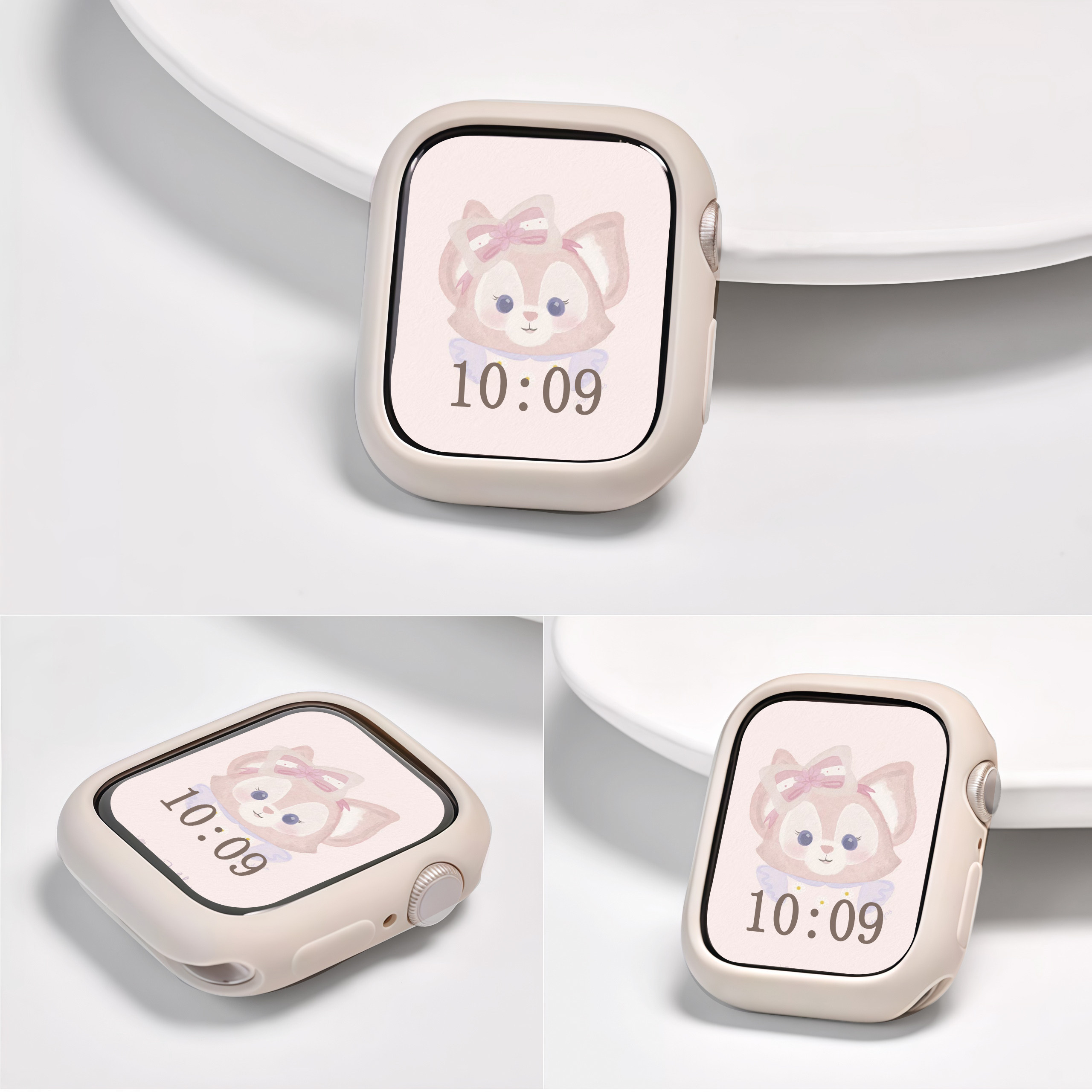 适用于苹果手表S9保护壳iwatchs8硅胶保护套applewatch7女款半包软壳 S6/5/4/SE智能运动防摔边框防摔配件,智能设备,智能手表/手环保护壳,淘宝优惠券,粉丝福利购,淘宝优惠卷