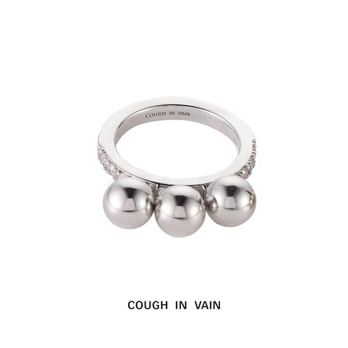 COUGH IN VAIN 沙棘系列球形宝石吊坠925银细戒指