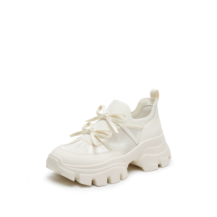 蝴蝶岛厚底老爹鞋 运动鞋 女款 增高小白鞋 子ECE83AM5 春新款 商场同款