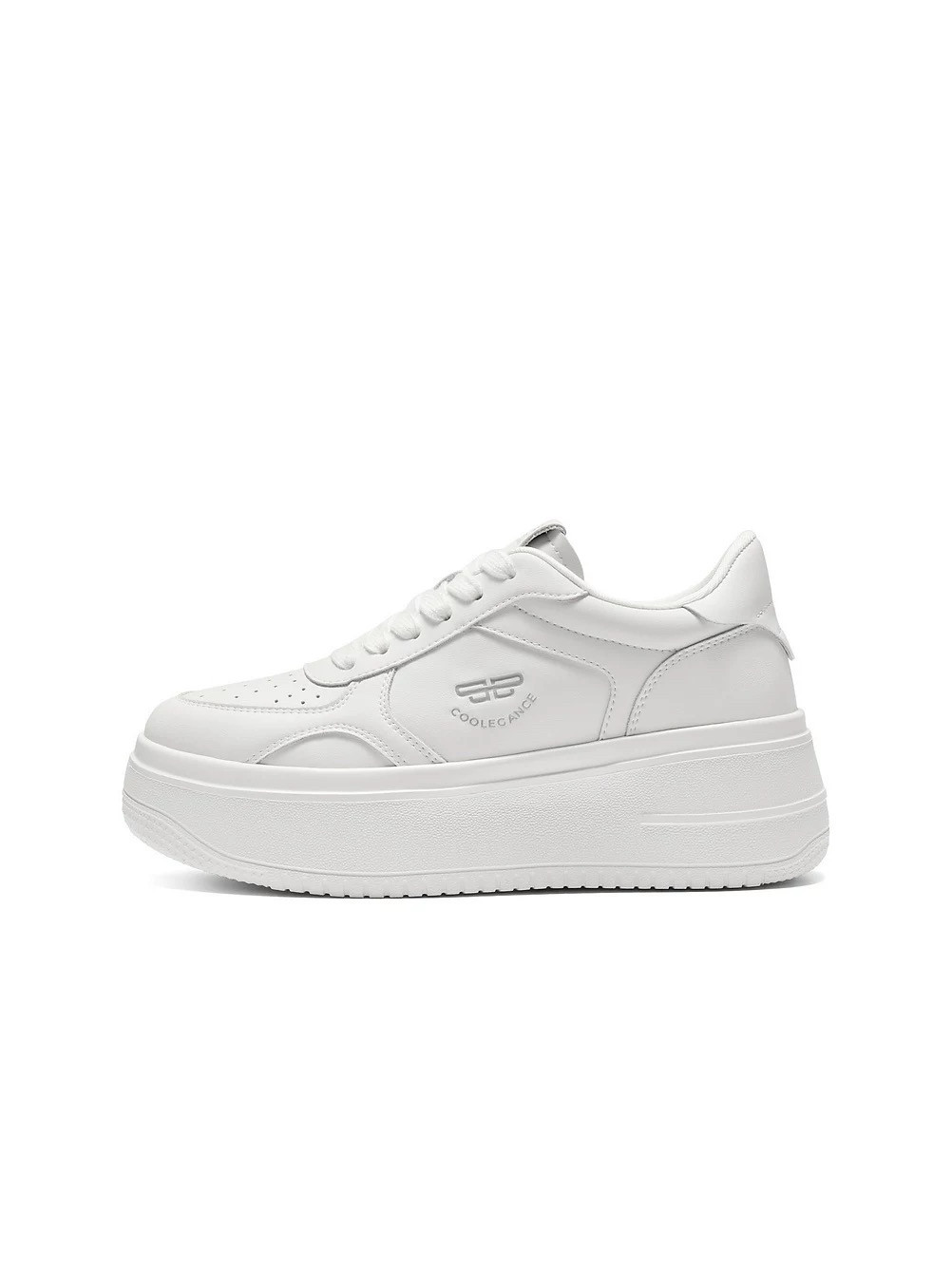 商场同款简约百搭厚底小白鞋女鞋子2025秋增高鞋休闲板鞋E7J1DCM5