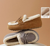 女25冬新款 商场同款 福福吐司勃肯毛毛棉鞋 内增高加绒雪地靴B2830D