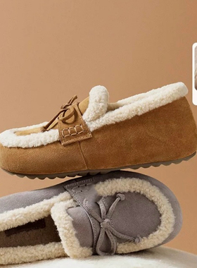 商场同款福福吐司勃肯毛毛棉鞋女25冬新款内增高加绒雪地靴B2830D