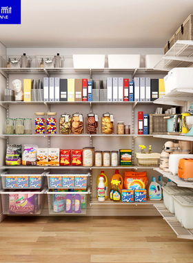 八百库800库置物架玄关金属置物架储物间储藏室上墙上壁挂式定制