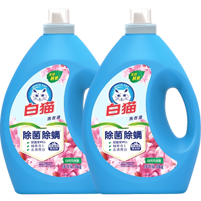 白猫无磷洗衣液新瓶3kg*2瓶