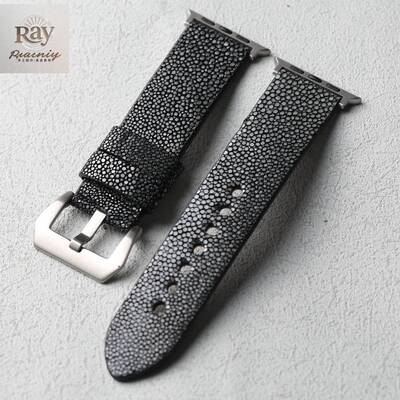 珍珠鱼皮表带适配applewatch