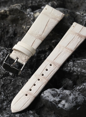 适配华为手表小米 GT4 3 WATCH 22MM 18mm 20mm鳄鱼皮表带真皮软