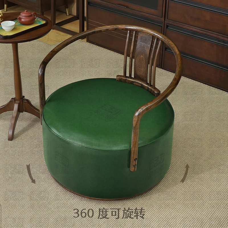 懒人沙发旋转椅躺椅单人沙发椅实木圈椅休闲椅阳台书房网红