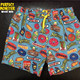 速干短裤 辛普森汉堡krusty卡通沙滩裤 运动短裤