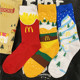 M当劳卡通中筒袜
