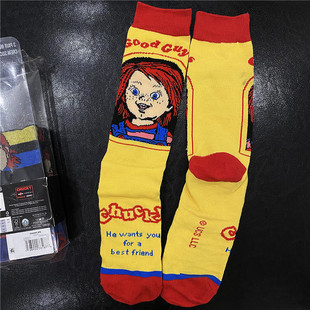 鬼娃恰吉卡通中筒袜