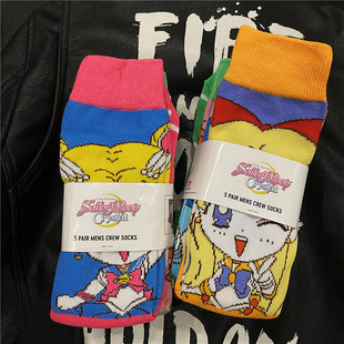 美少女战士卡通中筒袜