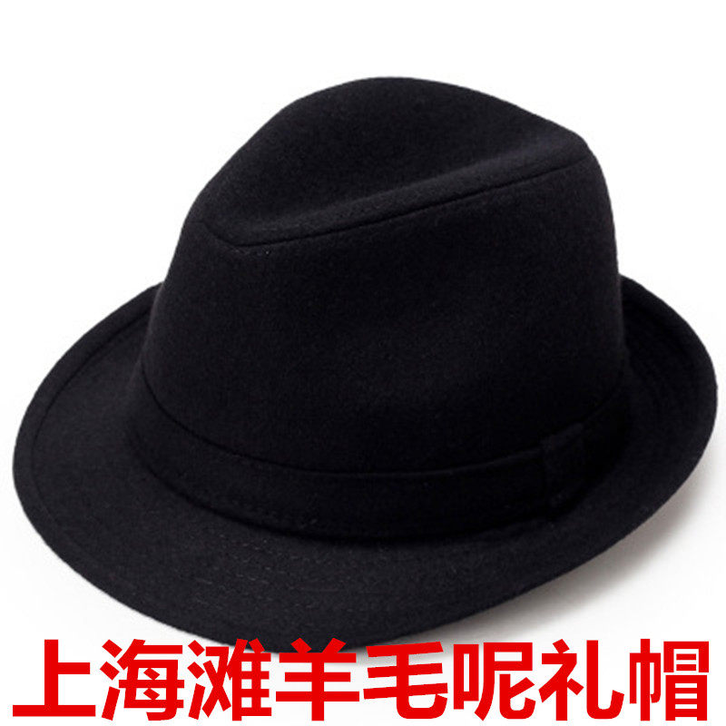 帽子男春秋天毛呢礼帽帽子中老年人男士爵士帽冬天老人帽绅士帽子,服饰配件/皮带/帽子/围巾,帽子,淘宝优惠券,粉丝福利购,淘宝优惠卷