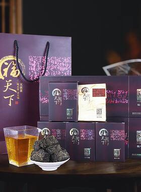 白沙溪安化黑茶 福天下天茯茶320g 五年陈正宗金花茯砖茶礼盒装