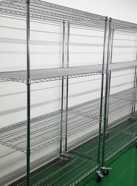 货架不锈钢色置物架家用收纳架冷库储物架车间物料架落地多层架子