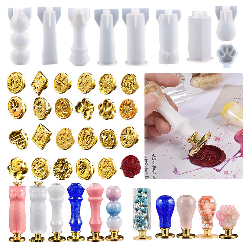 滴胶diy模具印章手柄硅胶模具火