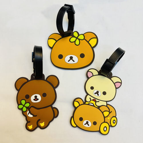 追影潮玩轻松熊可爱行李牌挂件