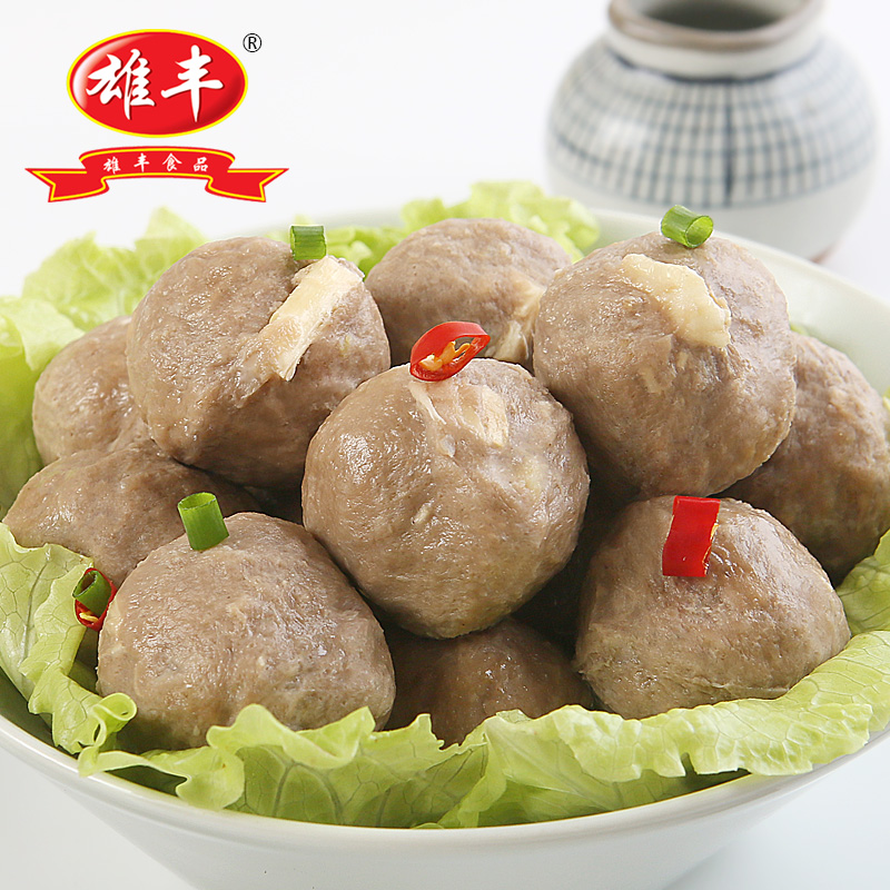 雄丰500g弹牙有嚼劲批发肉丸子