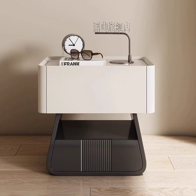 2025新款网红实木烤漆床头柜现代简约小茶几创意替代轻奢高级感,住宅家具,床头柜,淘宝优惠券,粉丝福利购,淘宝优惠卷