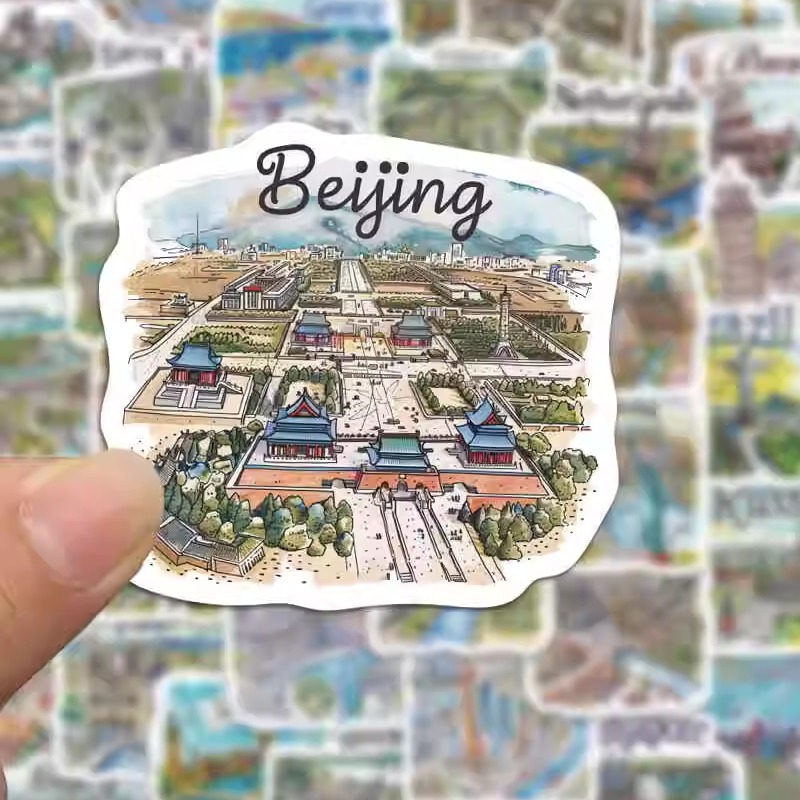 【手绘旅游地图】贴纸
