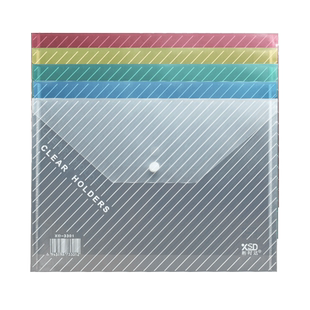 文件袋按扣式透明塑料a4加厚大容量学生用收纳袋子包资料档案试卷文具办公用品批发文件夹公文防水定制印LOGO