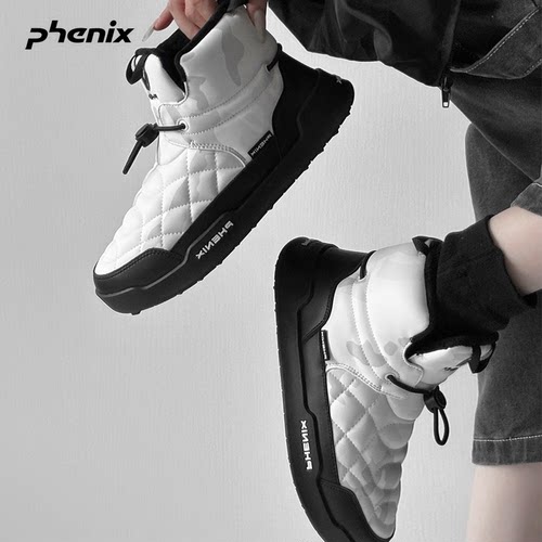 phenix户外高帮雪地靴加棉防水