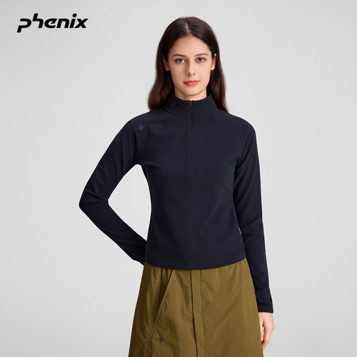 phenix抗静电高弹修身德绒T恤女