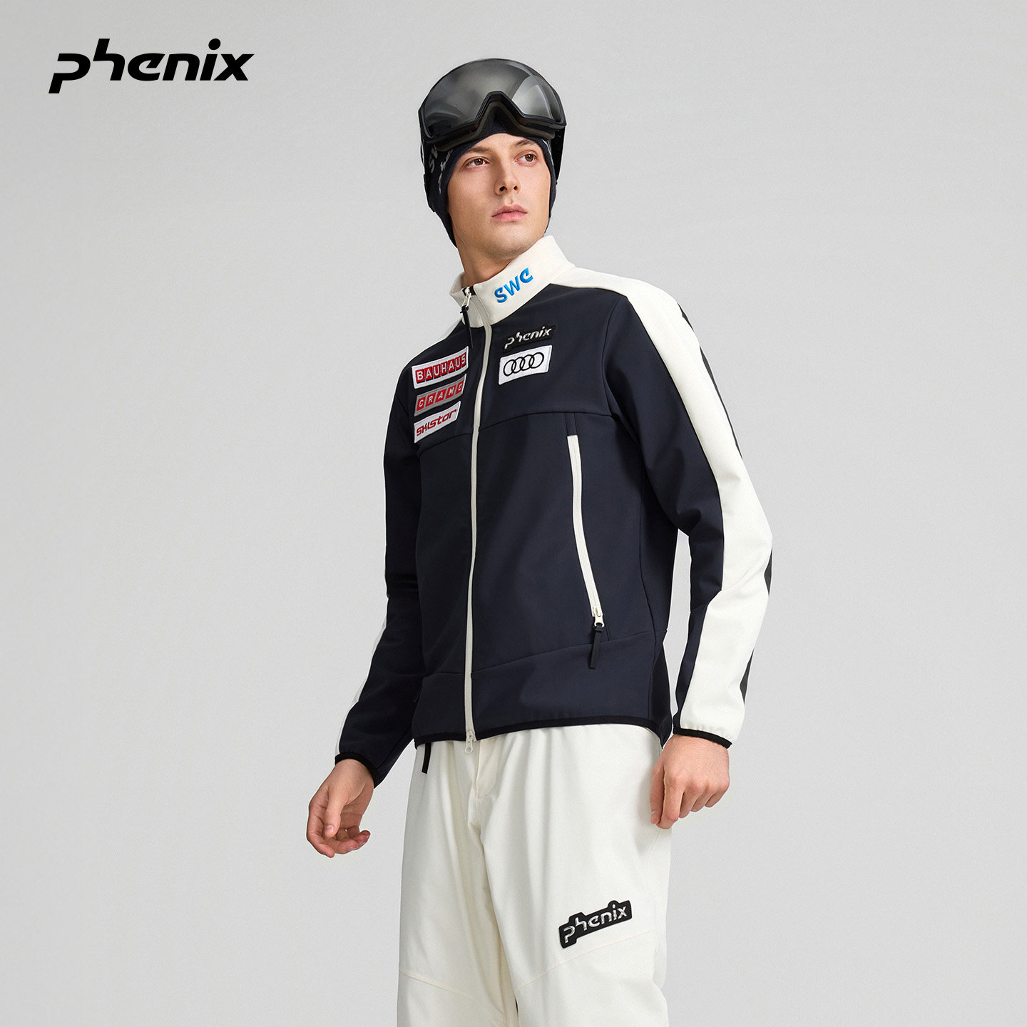 phenix菲尼克斯 国家队 软壳滑雪中层男士立领户外防水外套