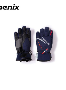 phenix菲尼克斯SKI竞技系列秋冬男女大童印花户外防水滑雪手套