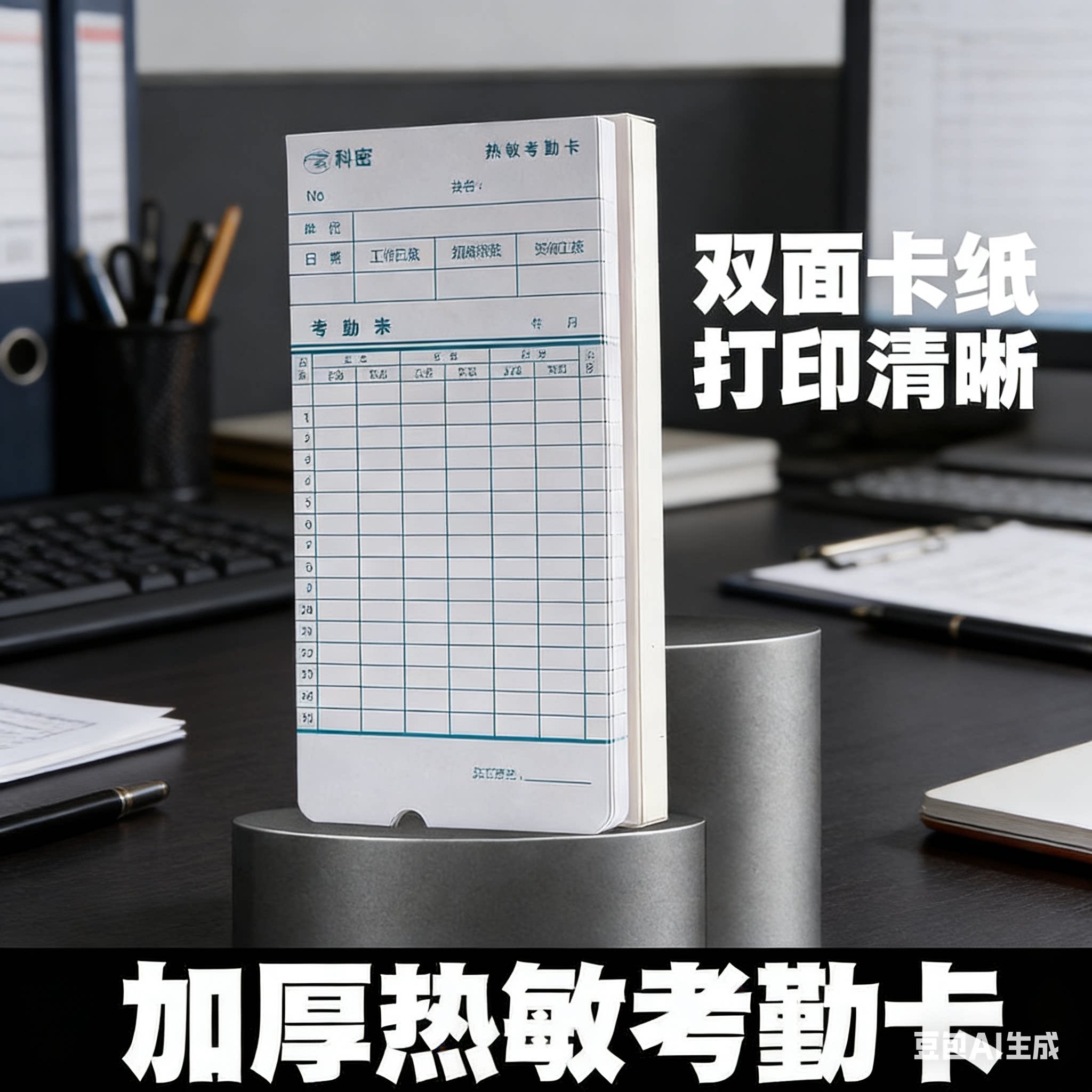 Comet科密热敏考勤卡 原装热敏卡纸考勤机专用打卡纸 热敏卡纸