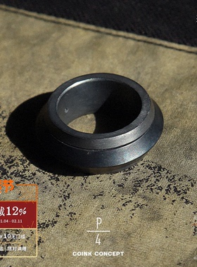 PARTS OF FOUR Rotator Ring旋转体黑色纯银戒指 法国手工设计师