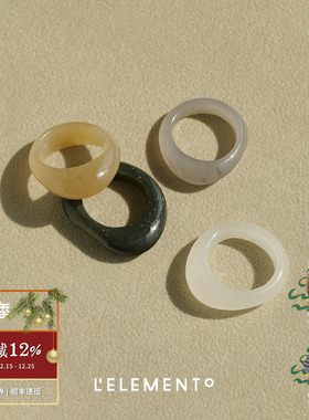 和田玉原创设计戒指LELEMENTO