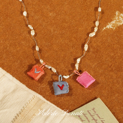 VALERIEDONATI丝绸珍珠Lia项链