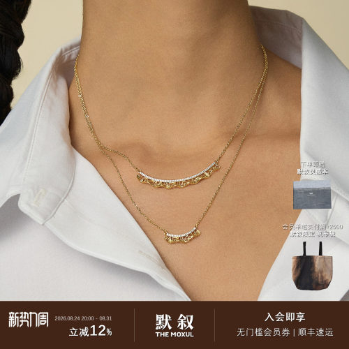 OOAK列维斯蕾丝裙边微笑项链
