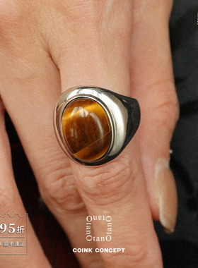 OTANO 虎眼石Eon Ring 原创小众设计师复古质感高级感戒指