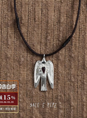 SALEEPEPE纯银风信鸟编绳项链
