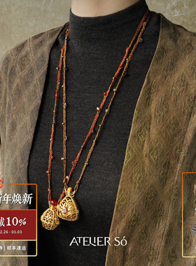 闻香水瓶项链气质毛衣链长项链