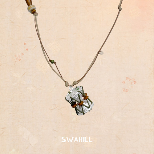 SWAHILL斯瓦山丘 非洲拨浪鼓长项链 原创设计师复古度假感默叙